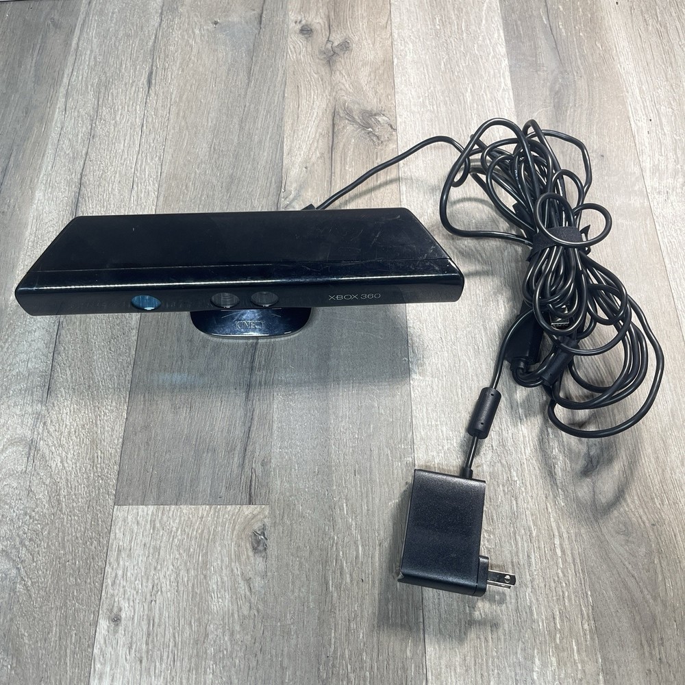 Microsoft XBox 360 Kinect Sensor 1414 Genuine + POWER CORDS!