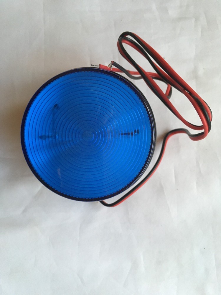 BLUE FLASHING EMERGENCY STROBE LIGHT 12VDC