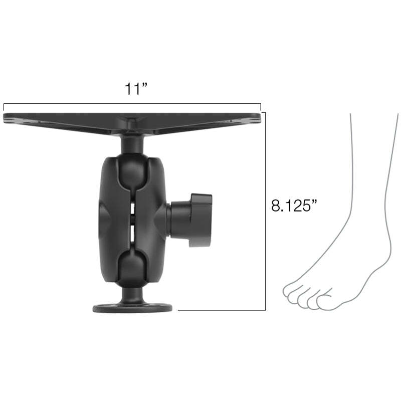 RAM-D-111U-C RAM Large Marine Electronics Mount - D Size S...