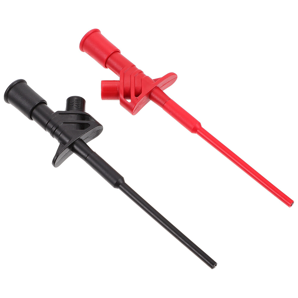 2 Pcs Hook Clip Test Clips High Voltage Probe Insulated Wire Electric