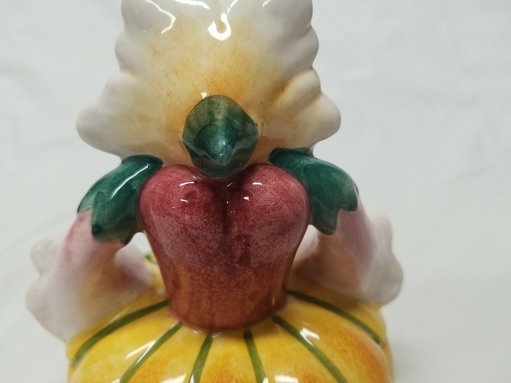 Neiman Marcus Anthropomorphic YELLOW SQUASH Vegetable People Ceramic Jar ITALY