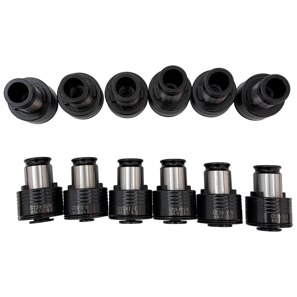 Tapping Machine ANSI Chuck Set 12PCS Quick Change Chuck 1/8"-7/8"