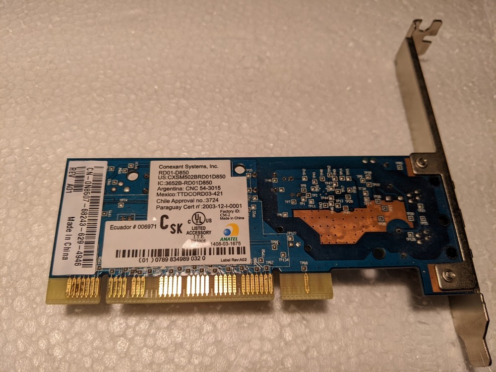 Conexant Systems 3652B-RD01D850 Modem - TESTED ✔️