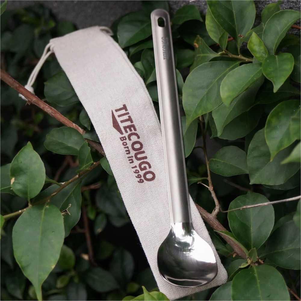 Multifunctional Outdoor Pure Titanium Tableware Spork Spoon And Fork