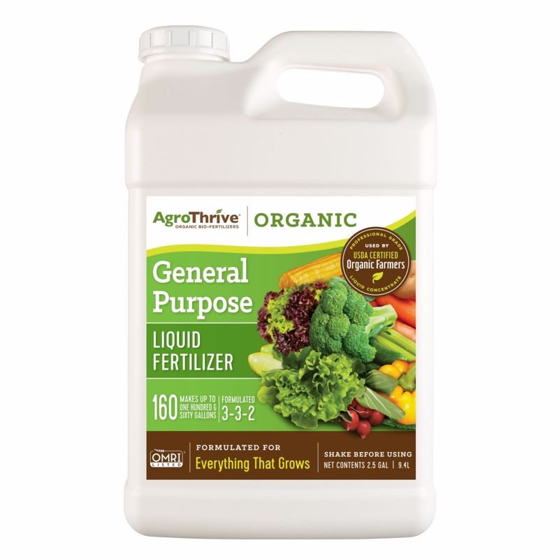 AgroThrive Organic Everything that Grows 3-3-2 General Purpose Fertilizer 2.5