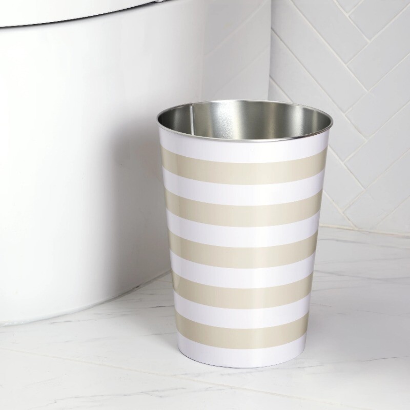 Mainstays Stripe Waste Can