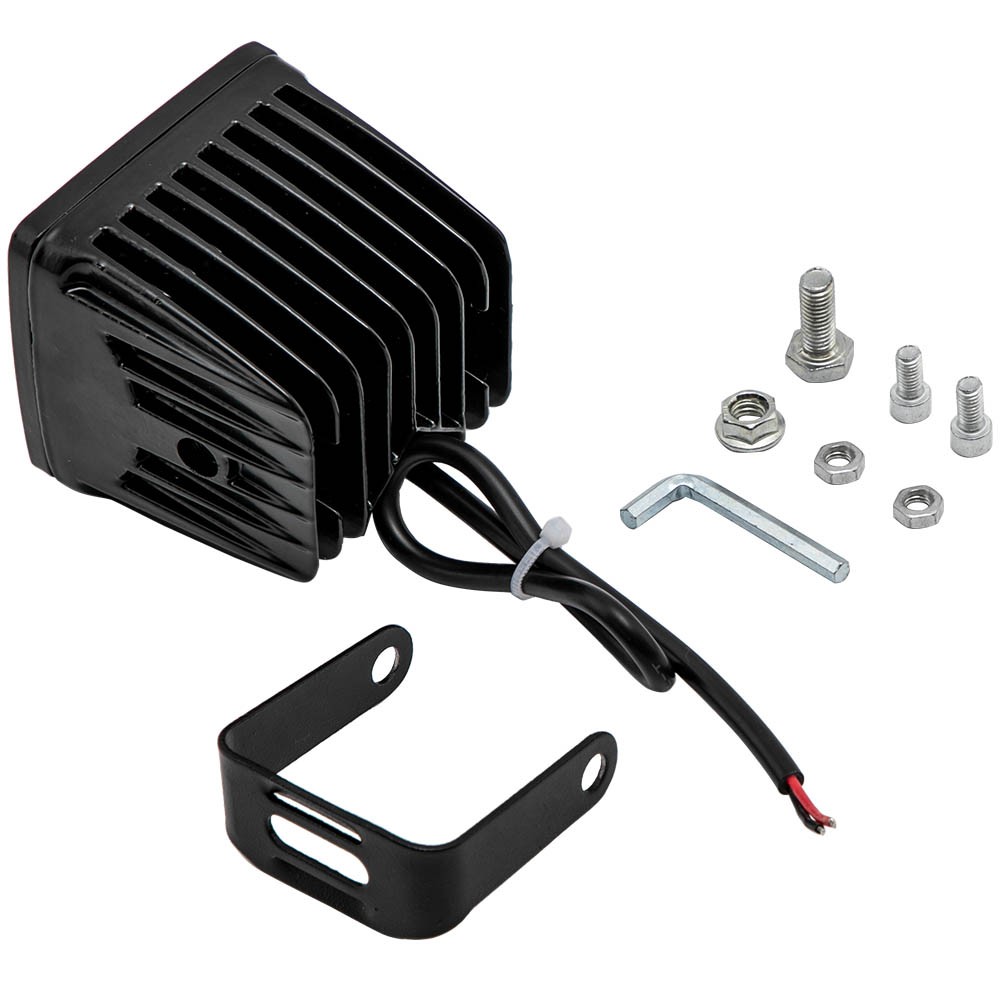 1 Piece Cube LED Work Light Bar 9-32V DC Mounting Brackets Combo Beam UTV x1