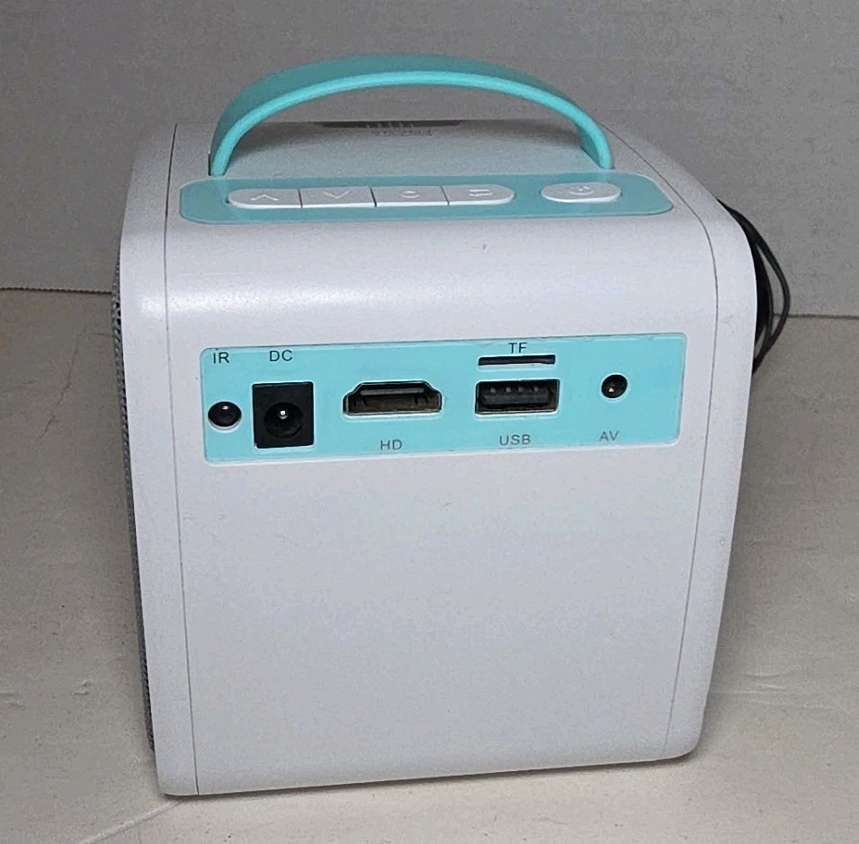 Meyoung Mini Projector Cube With Speakers, HDMI / USB Inputs