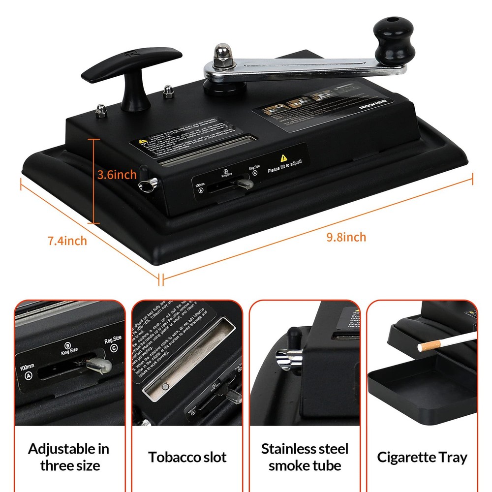 Cigarette Rolling Machine with Rolling Tray, Rolling Machine Hand Operation I...