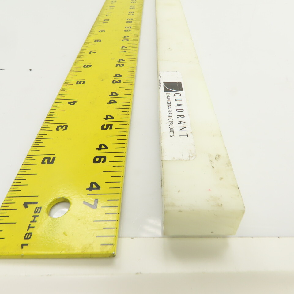 Delrin Rectangular Bar Stock Natural 5/8" x 1" x 48" L