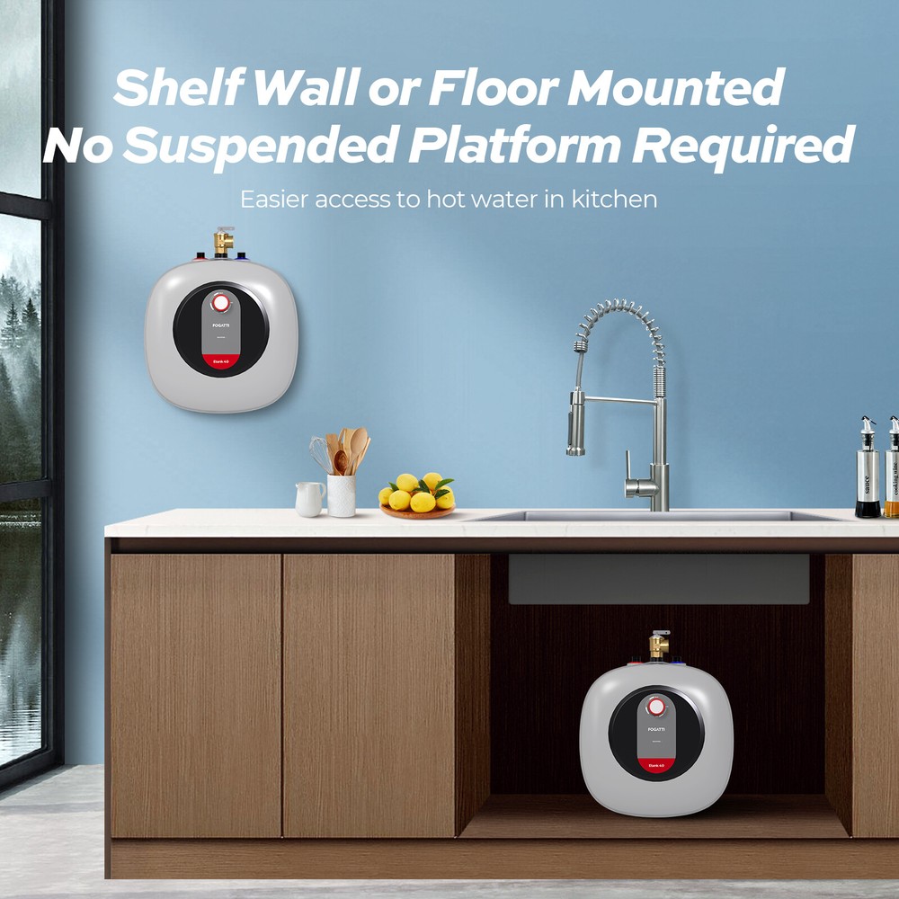 【99% NEW】8 Gal. Mini Tank Water Heater Electric for Under Sink RV Kitchen