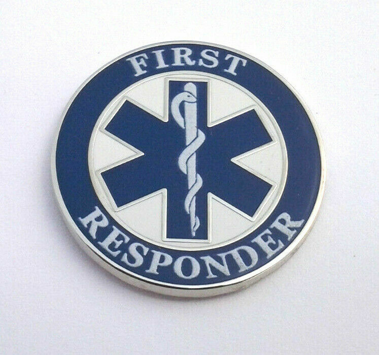 FIRST RESPONDER (1" Rd) Hero Hat Pin P06213 EE