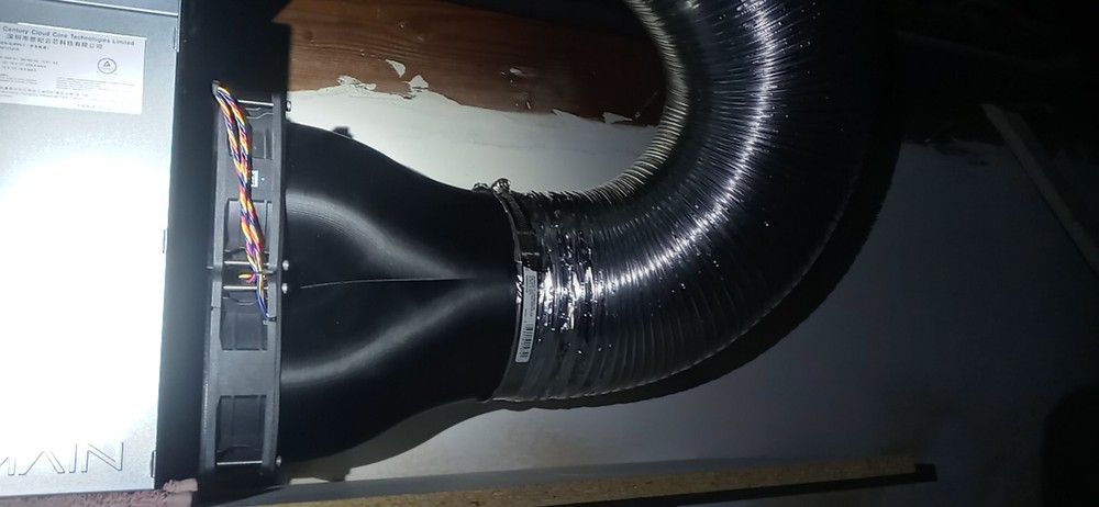 Goldshell CK miner Low restriction (Long radius exhaust adapter) (READ!!)