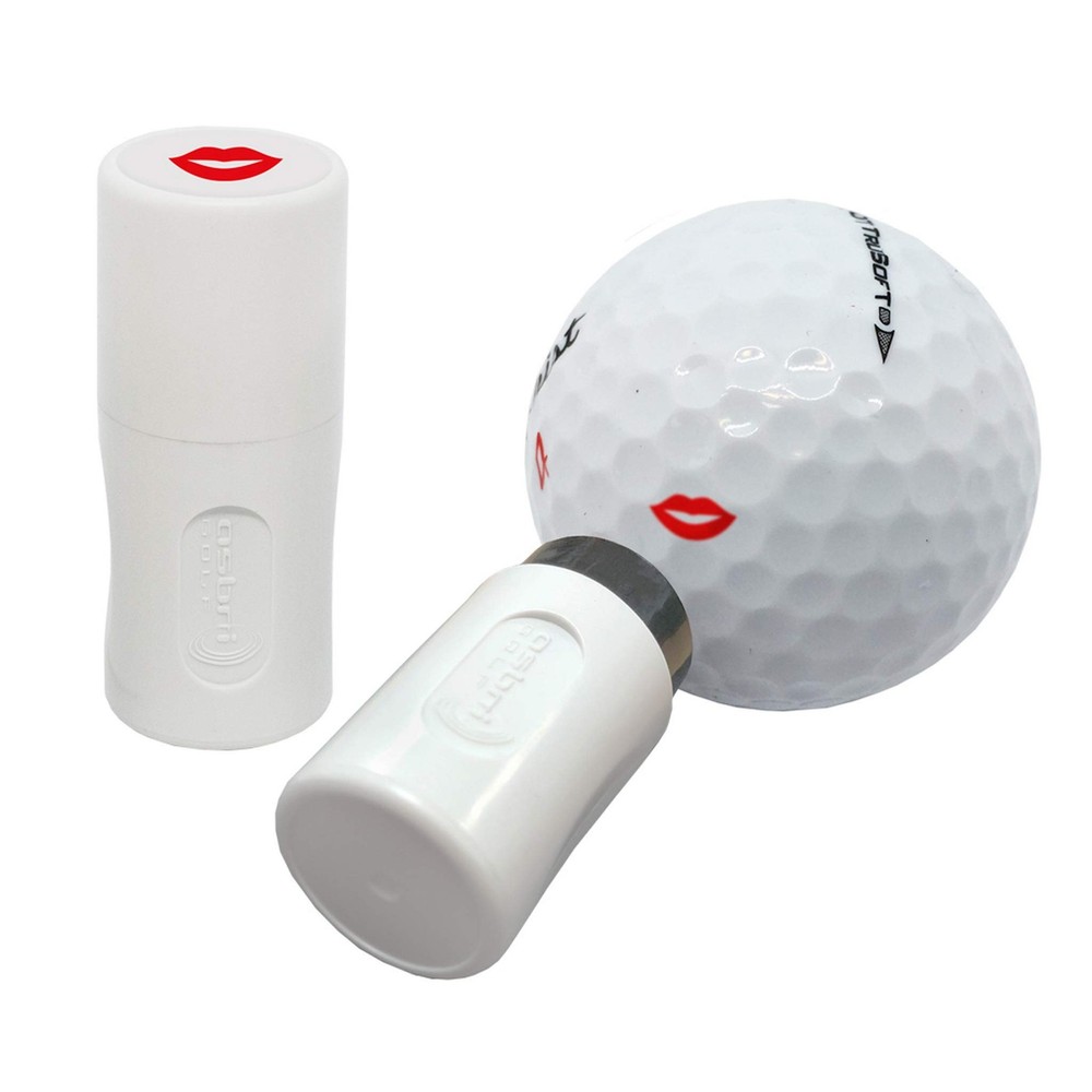 Asbri Golf Lips Ball Stamper - Red
