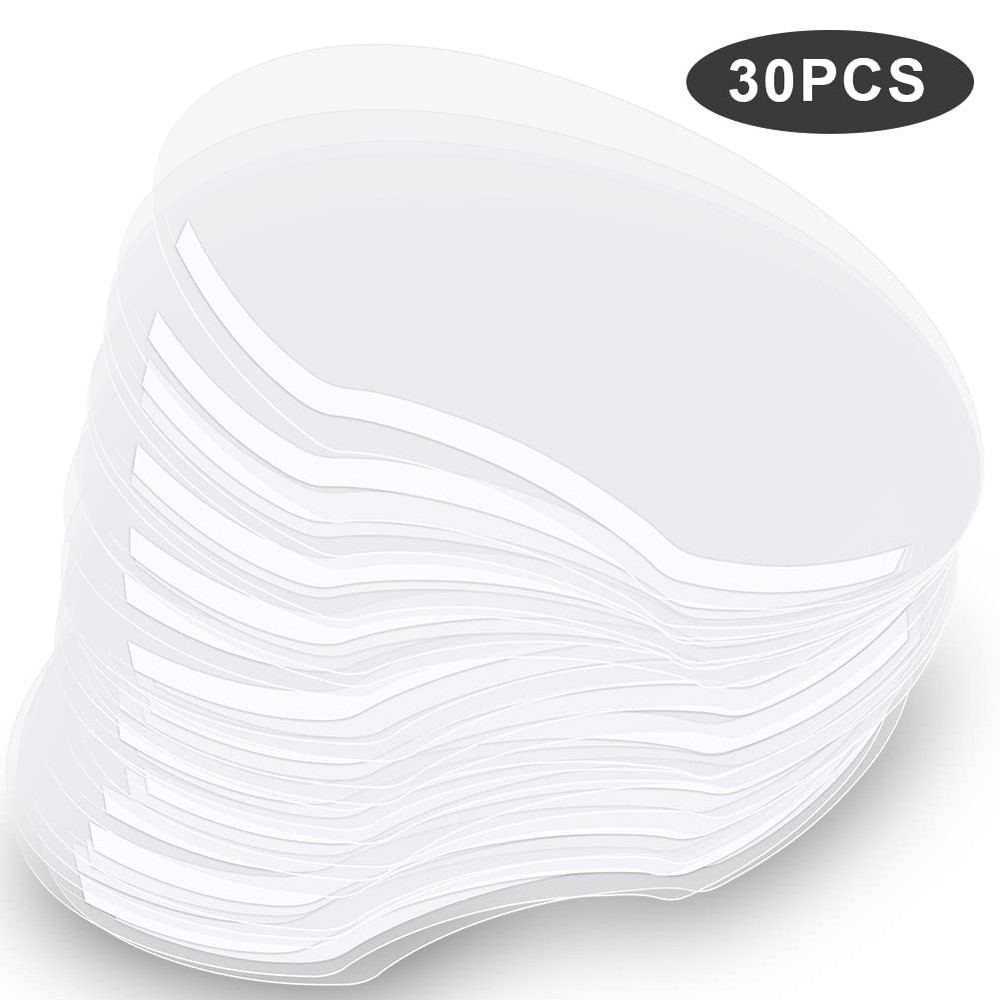 30 PCS Shower Face Eye Shields，Clear Visors Protector Makeup 30pcs, Clear