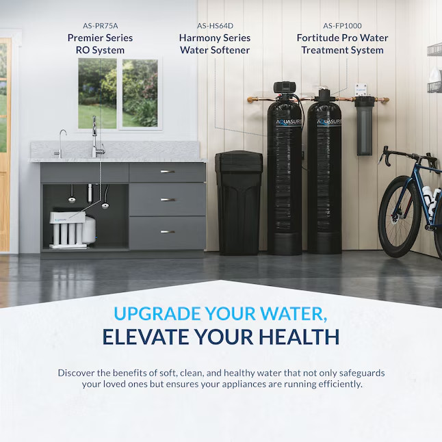 AQUASURE 64,000-Grain Harmony Water Softener & Filtration System #AS-HS64D