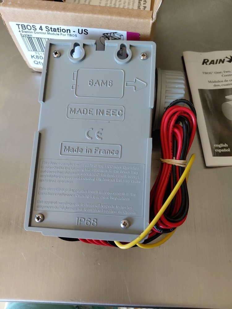 Rain Bird TBOS-BT4 LT Bluetooth Timer Irrigation Controller 4 Station K80410