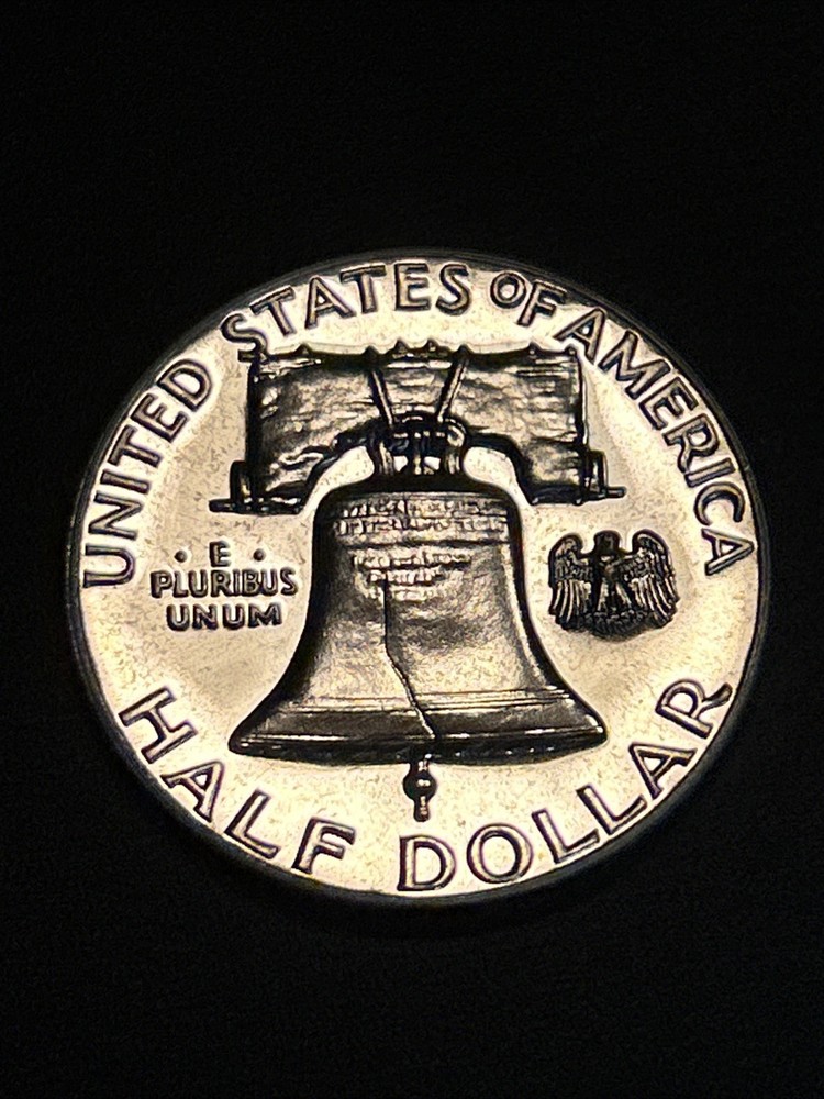 1963 US Franklin 50C Proof Nice Coin.