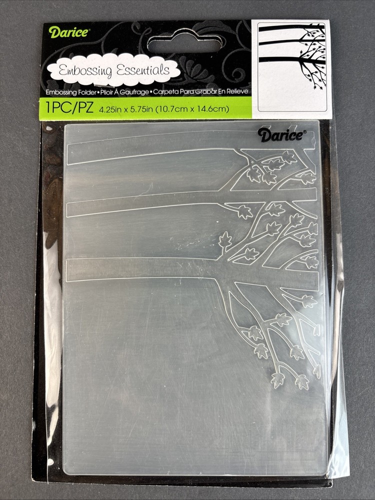Darice Embossing Folder Essentials  TREE TRUNKS  1218-12  Fall, Branches