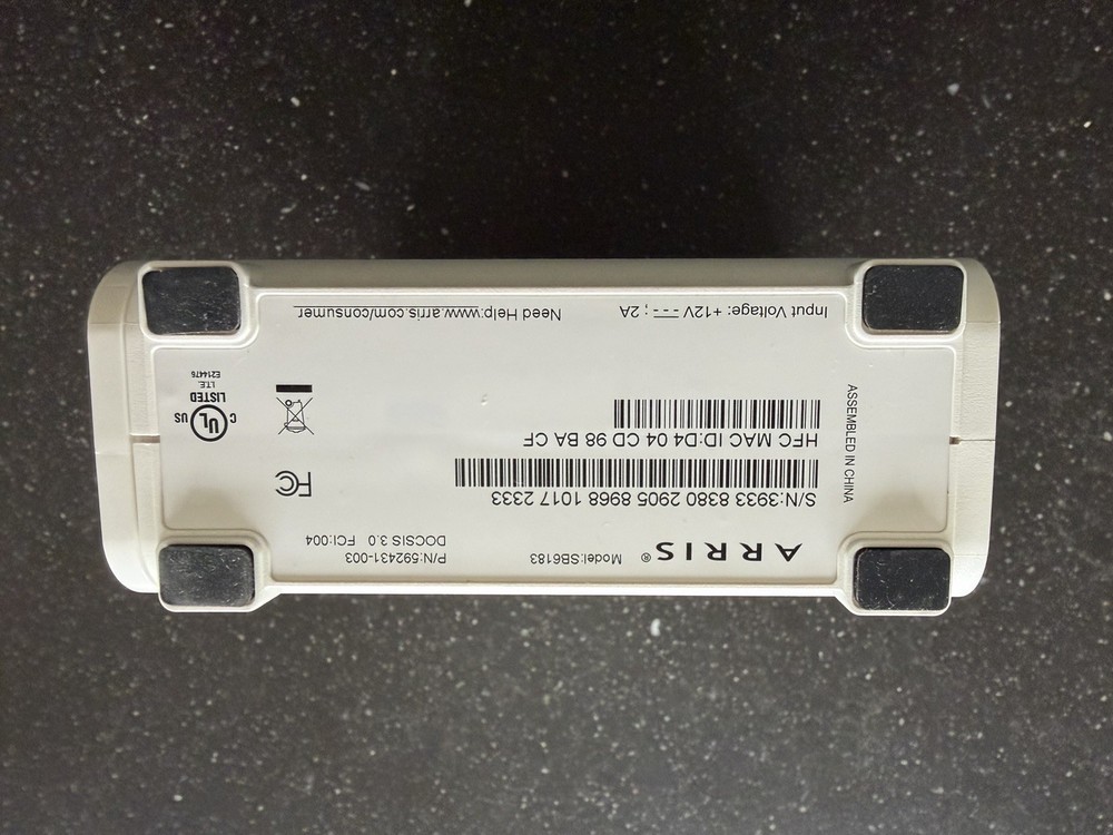 ARRIS SB6183 Mbps Cable Modem