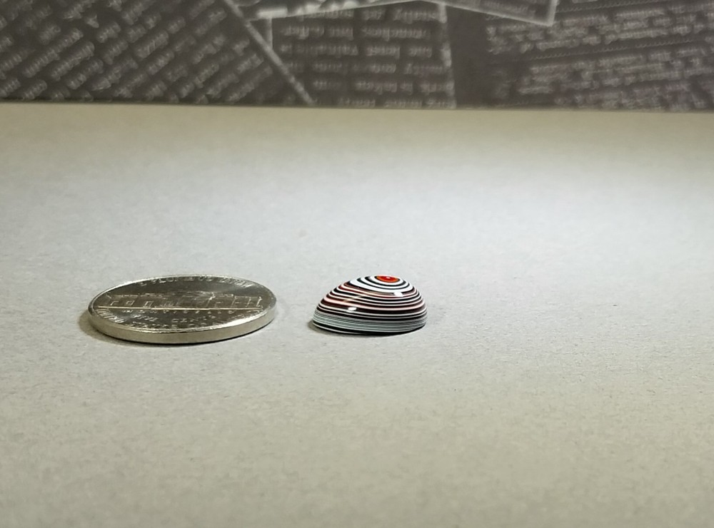 Tiny Fordite Cabochon, Fordite Ring Stone, EB120