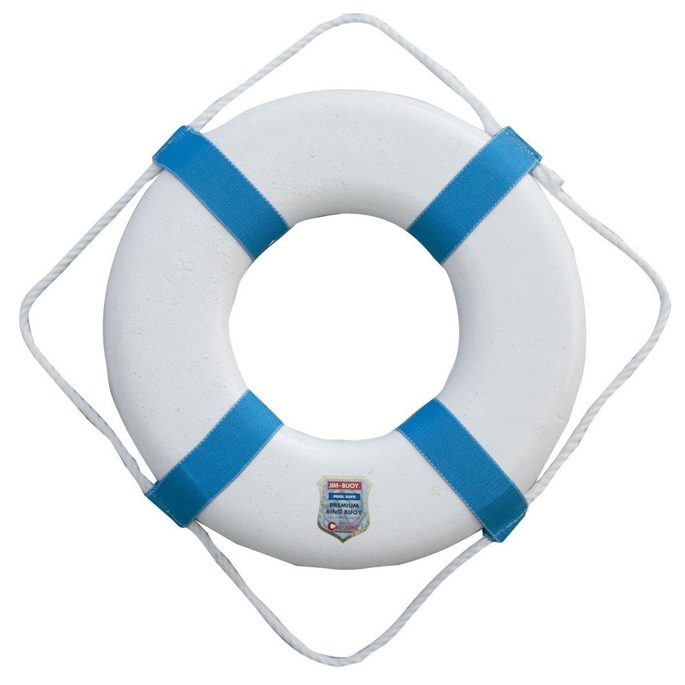 Cal-June 20" Buoy White with Blue #P20