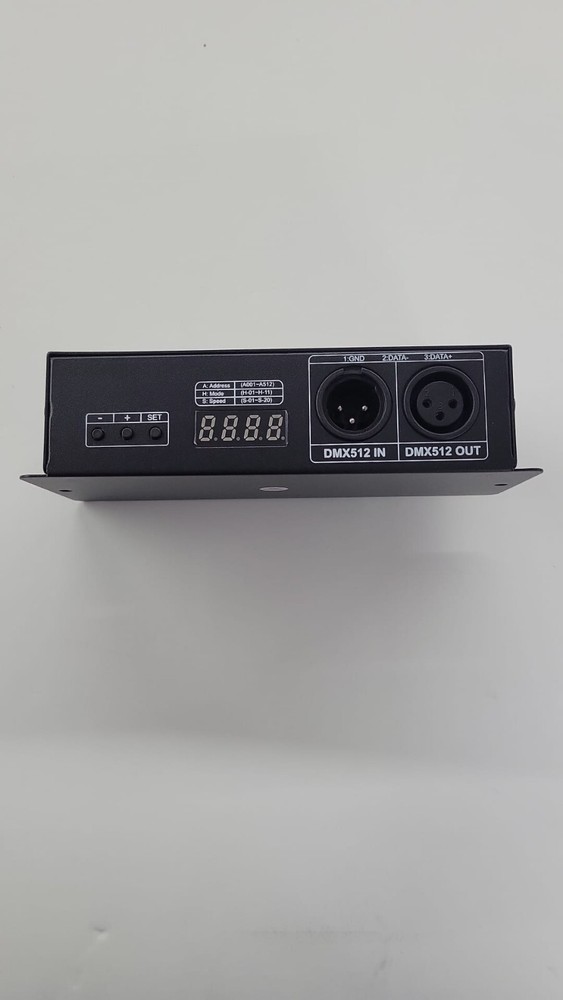 #AMKI DMX512 LED Decoder Controller for RGB Tape Strip Light Dimmer4 Chnnel Rea