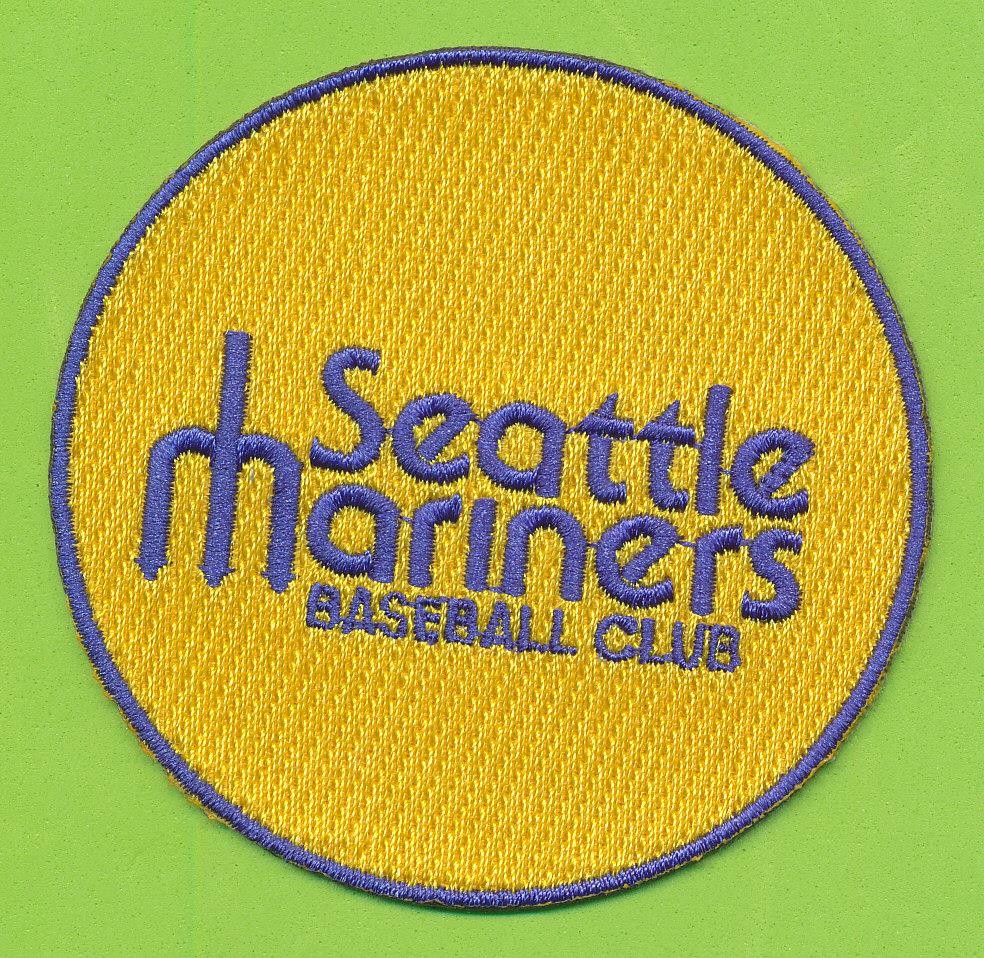 3" Circular Embroidered Retro Patch - Seattle Mariners  (1977-80)