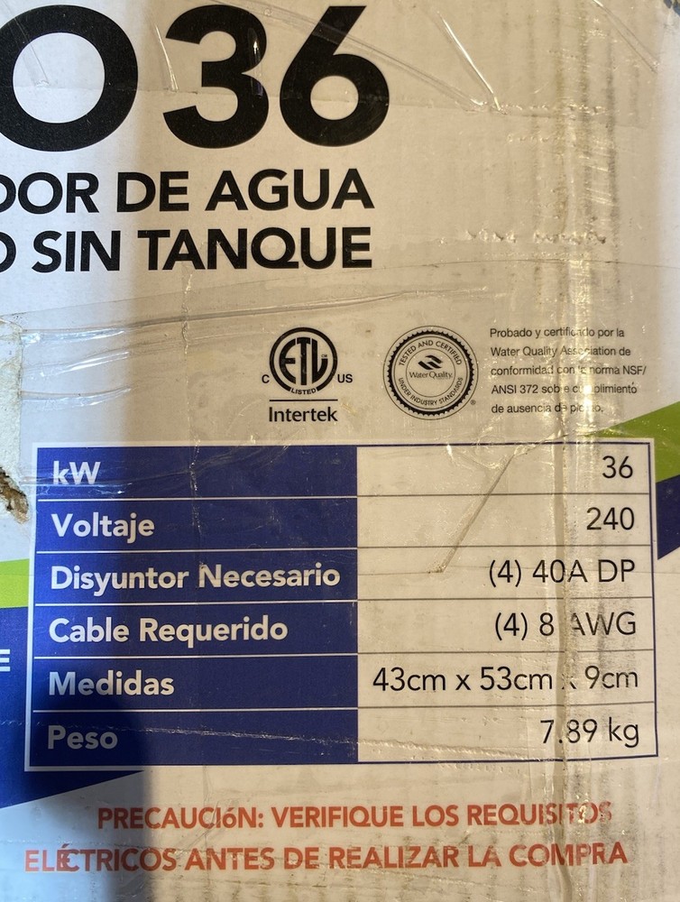 EcoSmart 36 kW 7.03 GPM 240-Volt Electric Tankless Water Heater