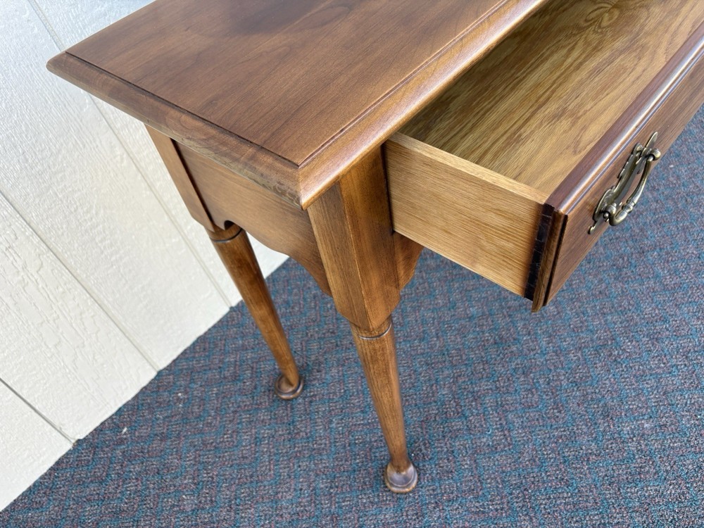 67081 STATTON Solid Cherry Console Sofa Table Stand with Drawer