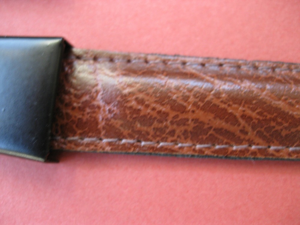 Real Leather strap handle for vintage Moore + Wright tool boxes Black clasps