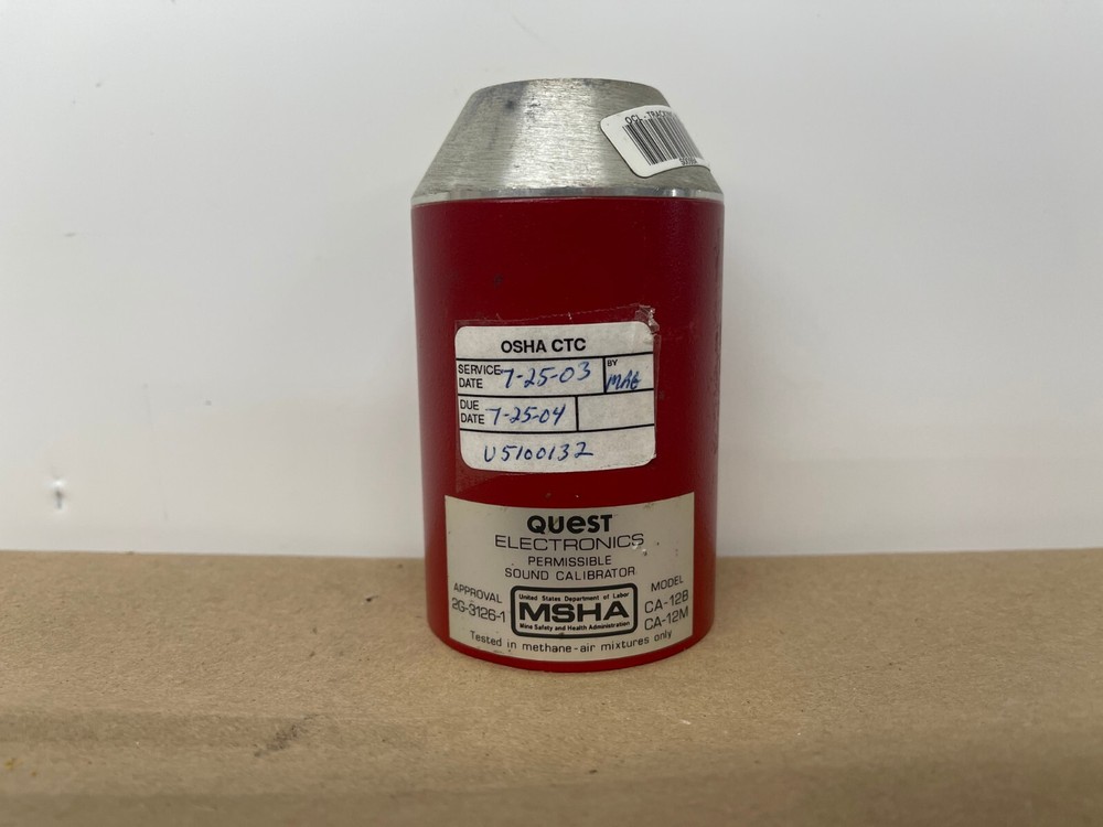 Quest CA-12B Permissible Sound Calibrator
