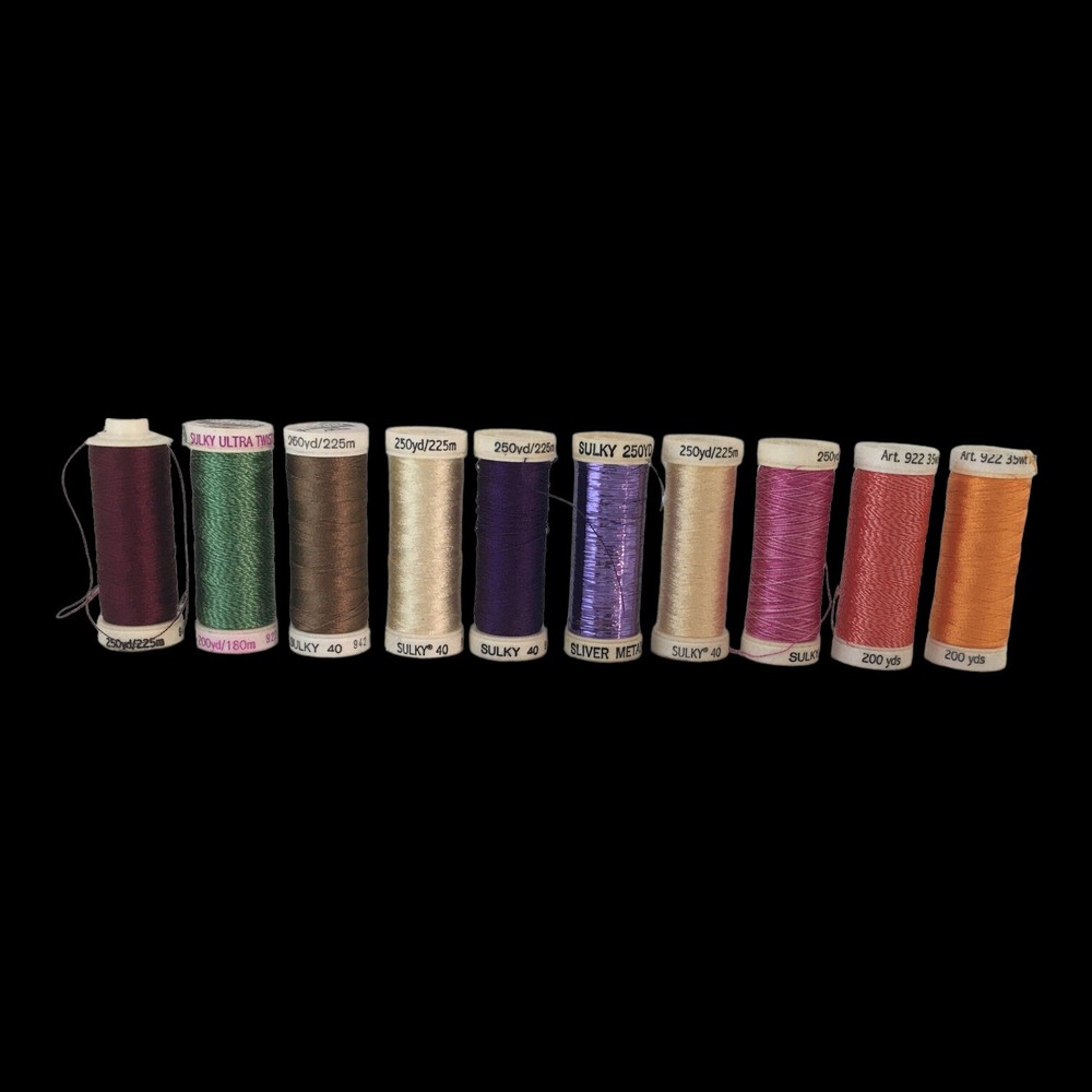 20 spools sulky 30 embroidery thread Germany assorted colors