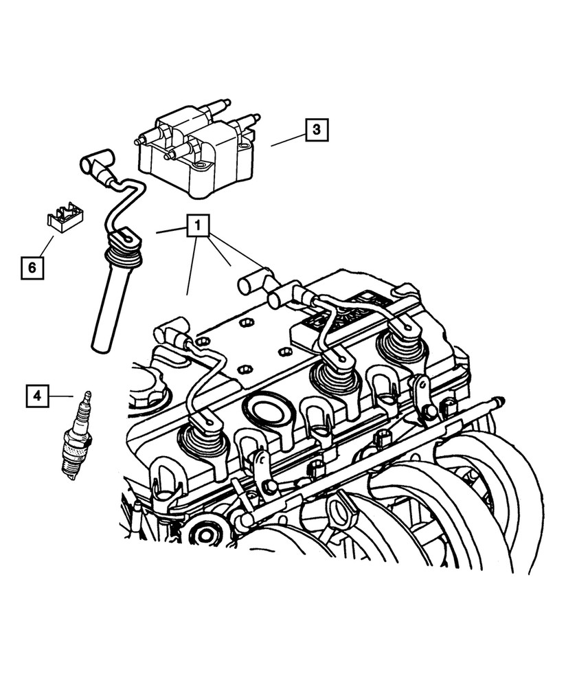 Genuine Mopar Ignition Cable 5033234AB