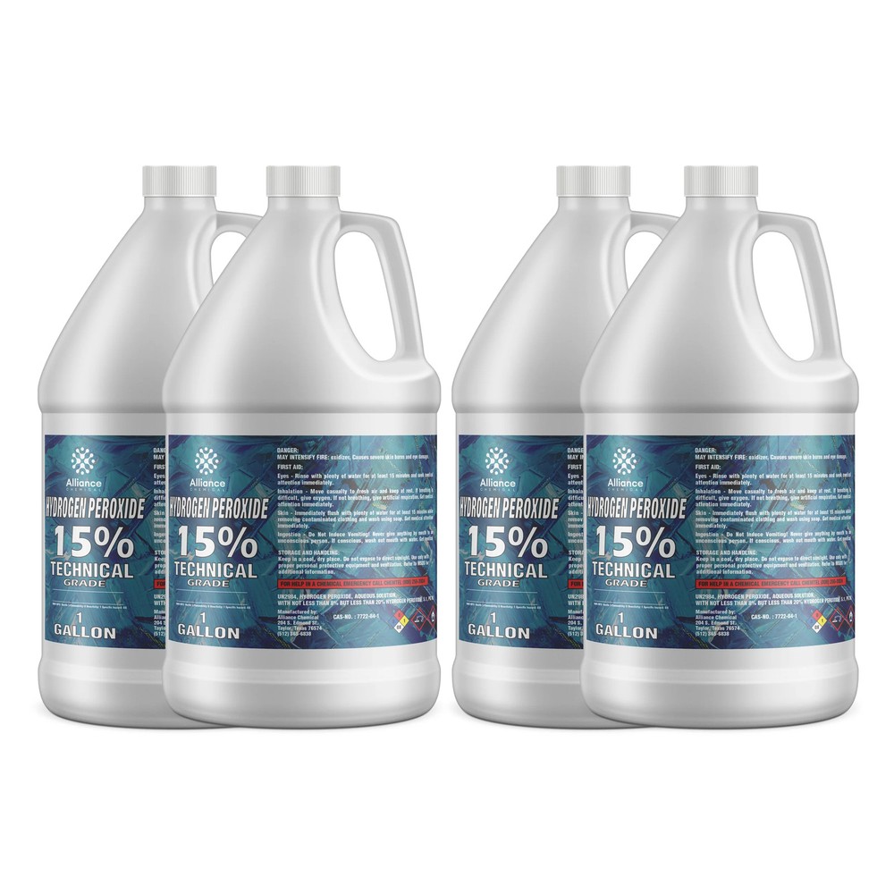 Hydrogen Peroxide 15% Technical Grade - 4 Gallon Case