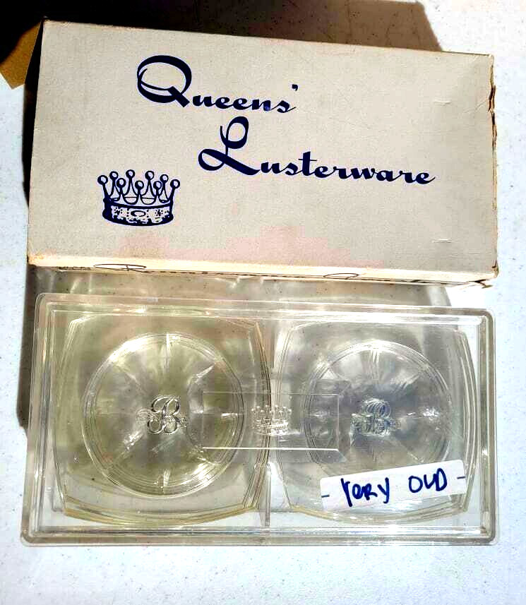 QUEENS LUCITE LUSTERWARE COASTERS