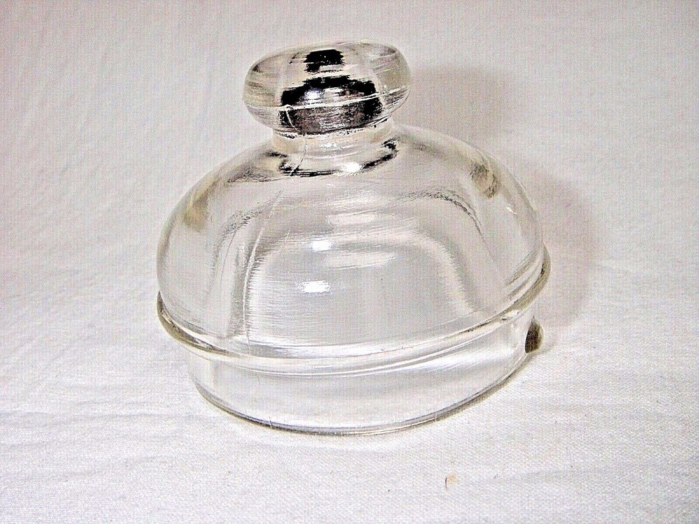 NOS Vintage Clear Glass Coffee Percolator Replacement Lid Top