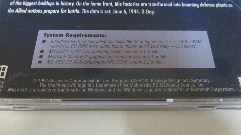 Normandy: The Great Crusade - Documentary - Discovery Channel - CD-ROM - 1994