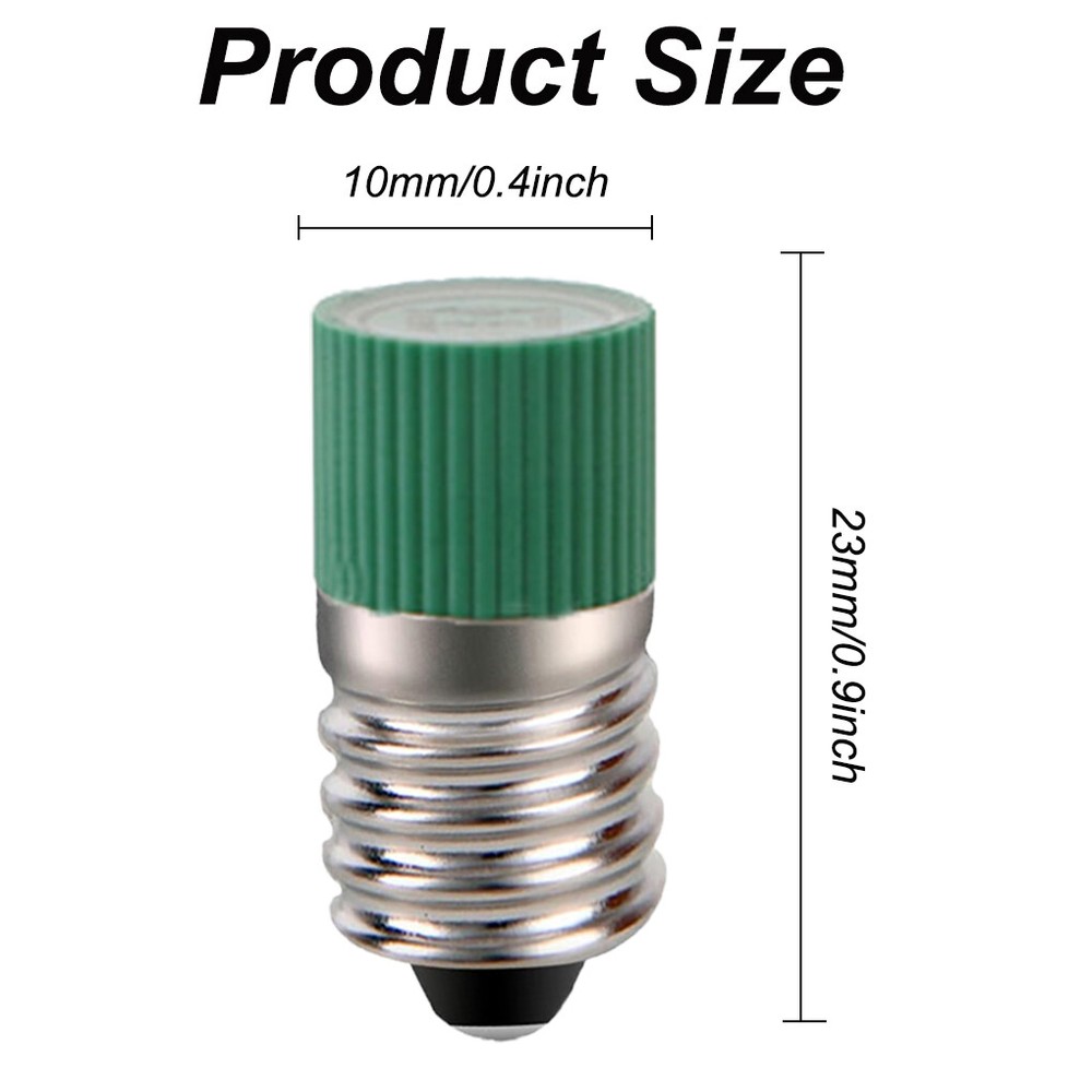 4Pcs Red + 4Pcs Green Screw Base LED Bulbs For American Flyer Switch Controller