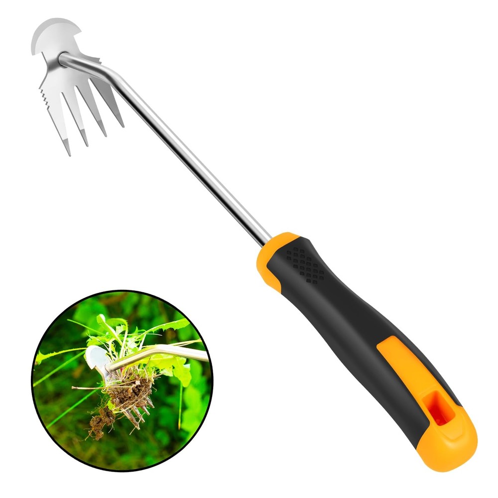 Dotet Uprooting Weeding Tool - Hand Held Weeder Puller Tool, Rubber Handle, 4...