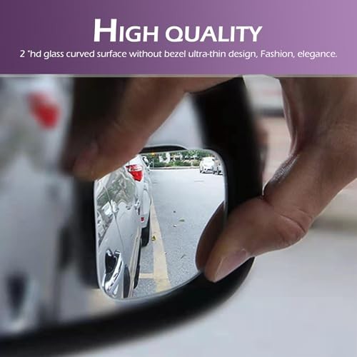 2 PCS Car Blind Spot Mirror, Adjustable Wide-angle Vision Reflective Auxiliary