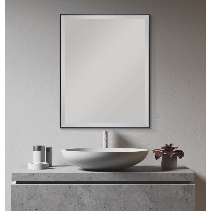 Beveled Modern Rectangular Wall Mirror Perfect Home Office Entryway Hallway New