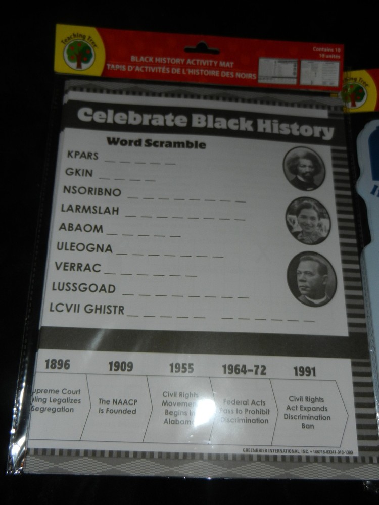 Black History Rosa Parks Teacher Curriculum TWO Elementary Education