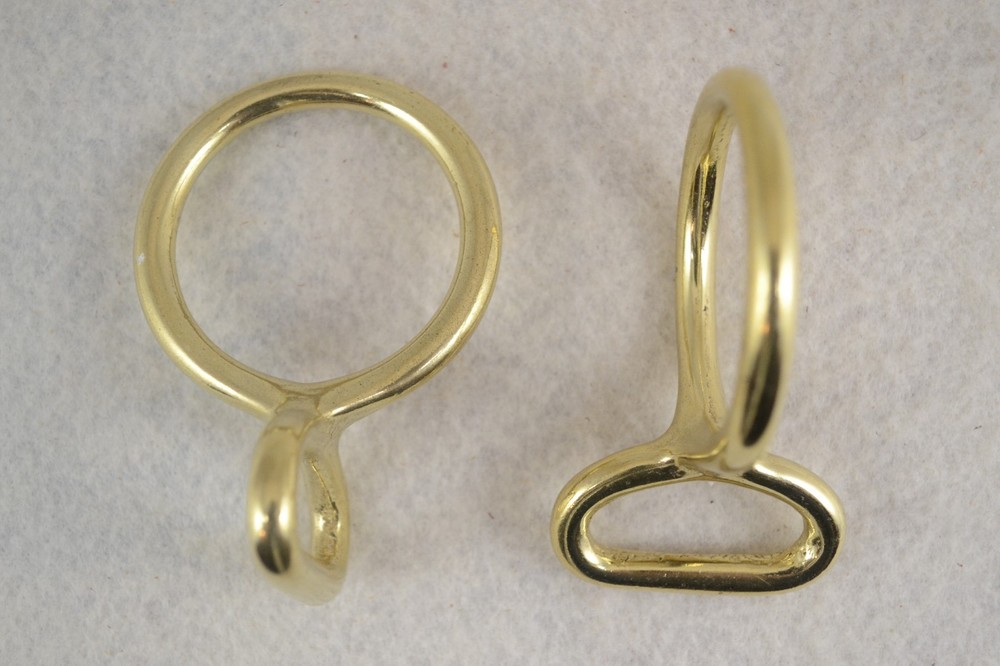 Loop & Ring - 1" & 1 1/2" - Solid Brass - Pack of 2 (F329)