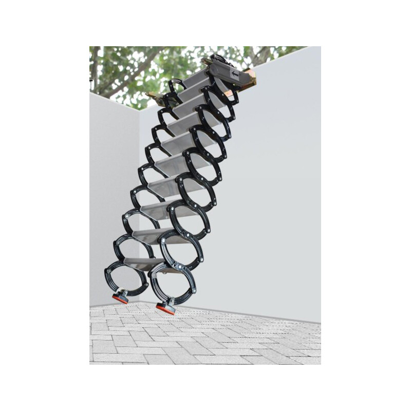 8.2Ft Fold Loft Ladder Stair Decorative House Pull Down Way Loft Ceiling Attic