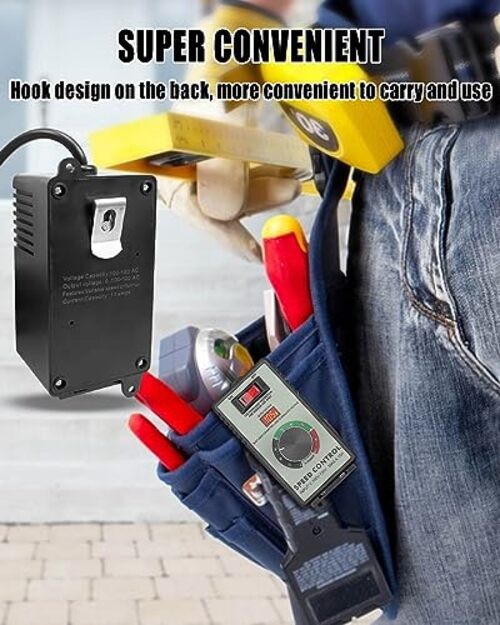 Variable Speed Controller, 120V 15 AMP AC Motor Variable Voltage Regulator