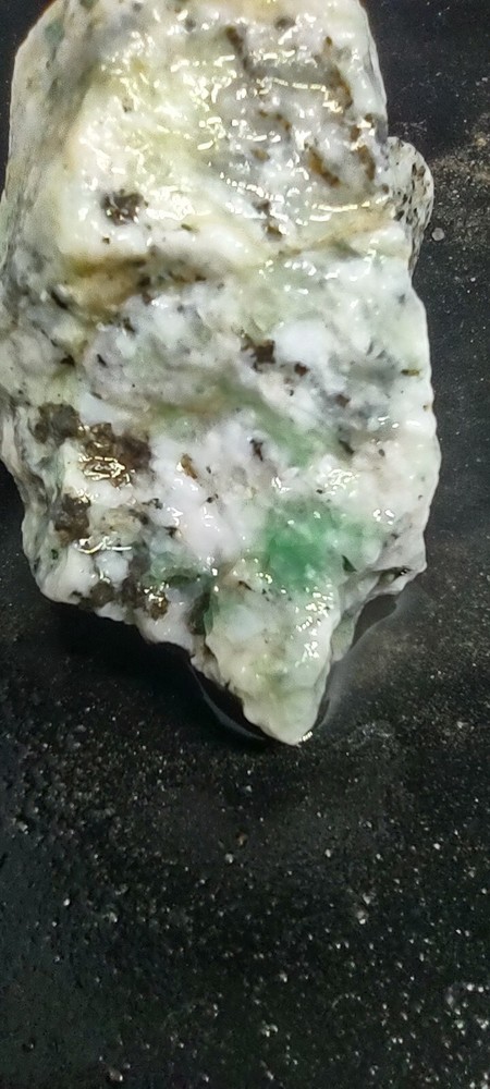 Lapidary Fluorite On Quartz Mystery Green Specimen