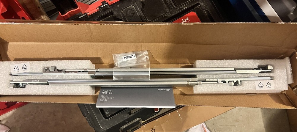 Synology RKS-02 Rail Kit for Rack Mount Servers - Gray