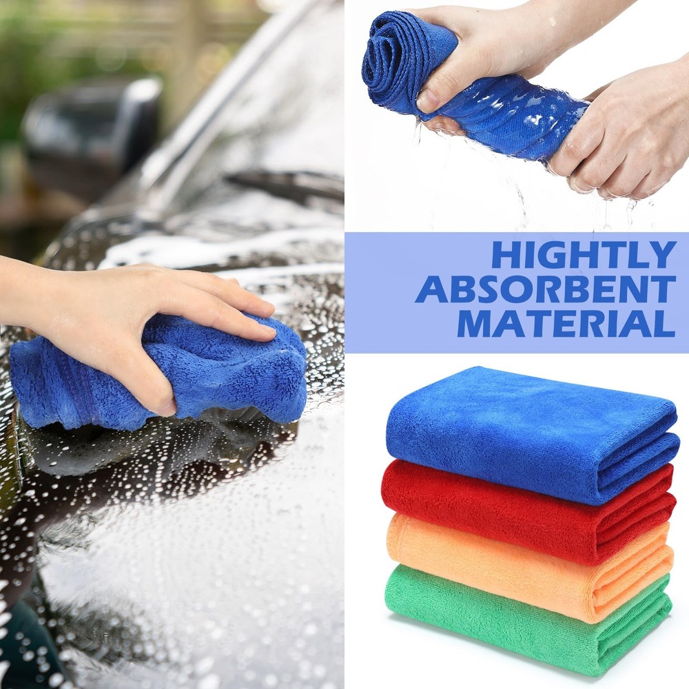 10 Pcs Extra Large Microfiber Cleaning Cloth 30" x 20" Large Floor Microfiber...