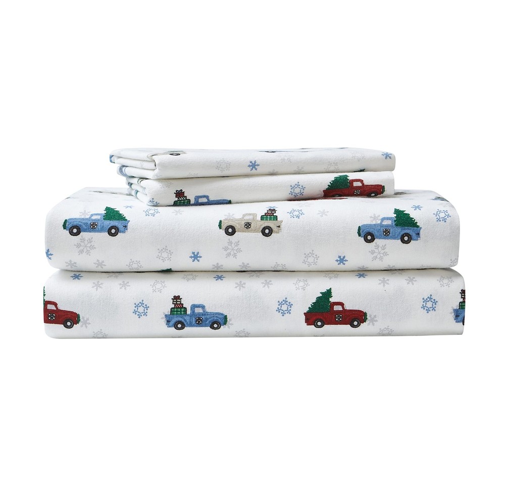 - Queen Sheets, Cotton Flannel Bedding Set, Brushed for Extra Softness, Cozy ...